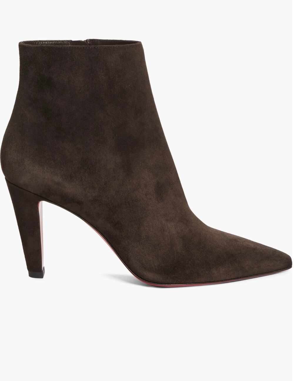 CHRISTIAN LOUBOUTIN Vibella 85 Brown suede ankle boots NWT size 40.5